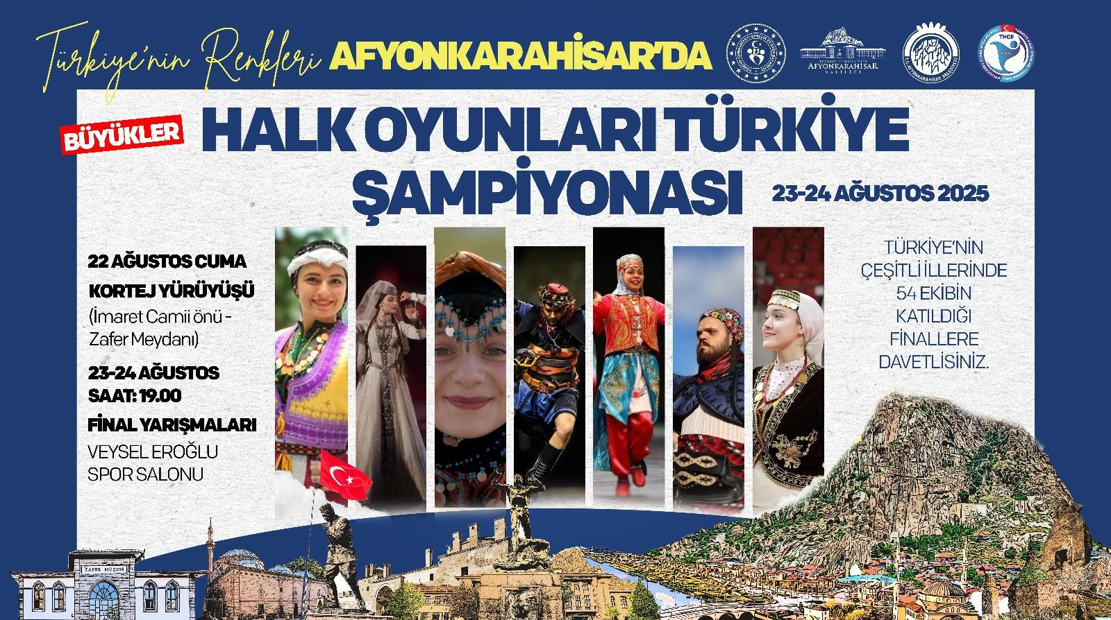 Afyonkarahisar Halk Oyunları Şampiyonasına Ev Sahipliği Yapıyor 
